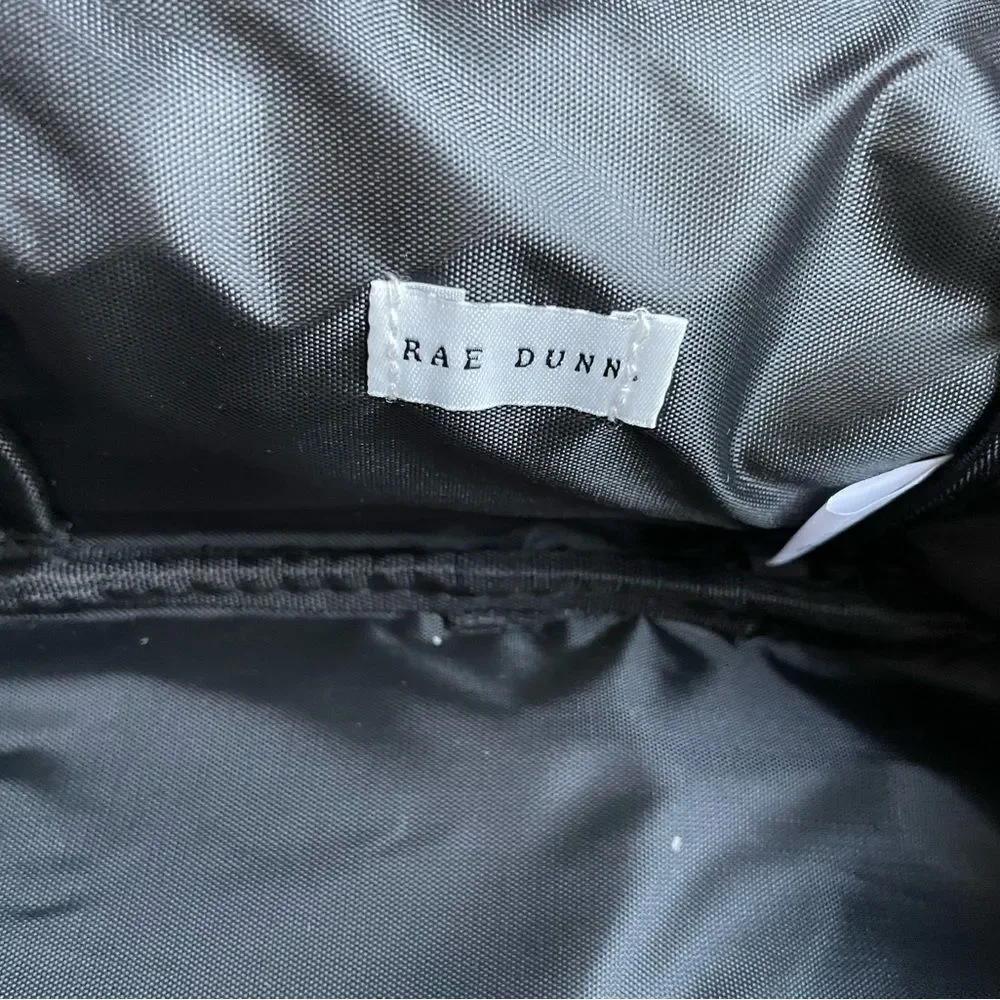 Rae Dunn Get Ready With Me Train Case Makeup Cosmetic Travel Bag NWT